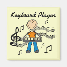 Keyboard Player Tshirts and Gifts Fridge Magnets