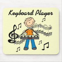 Keyboard Player Tshirts and Gifts Mouse Pads
