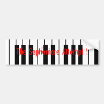 keyboard, The Sophomore Attempt ! Bumper Stickers