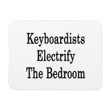 Keyboardists Electrify The Bedroom Rectangular Magnets