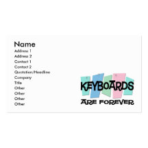Keyboards Are Forever Business Card Template