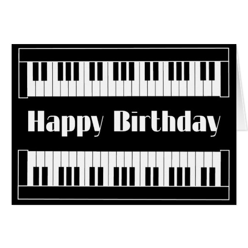 Keyboards Happy Birthday Greeting Card Zazzle