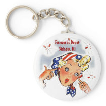Keychain Advertise your Fireworks Firecracker Shop