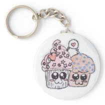 keychain-anime love cupcake and muffin