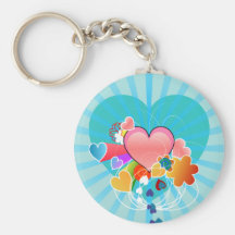Keychain-Art of Love-Love Burst