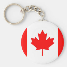 Keychain avec le drapeau du Canada Porte-clefs