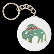 Keychain Buffalo Design Native American keychains