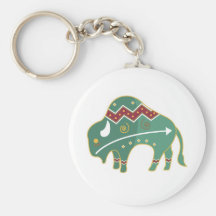 Keychain Buffalo Design Native American