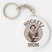Keychain de lumière de maman d'hockey porte-clé