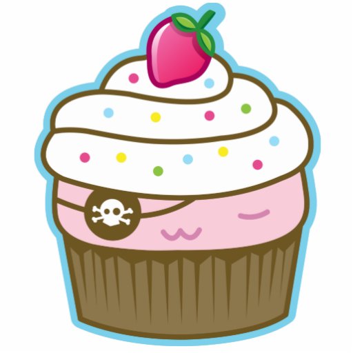 keychain de petit gâteau de pirate découpages en acrylique