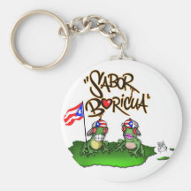 Keychain de Sabor Boricua "Coqui" Porte-clé
