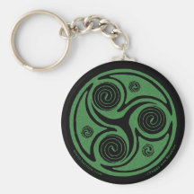 Keychain en spirale celtique, conception #2 de Tri Porte-clefs