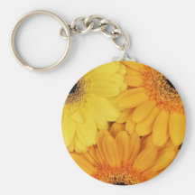 Keychain-Flowers-Yellow Gerber Daisies