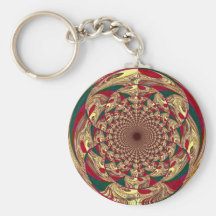 Keychain Gold Lace Print ZIZZAGO