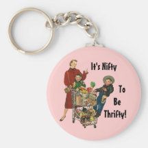 Keychain Happy Thrifty Family Savings Grocery Shop
