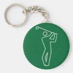 Keychain - joueur de golf porte-clé