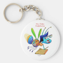 Keychain Mrs. Flicker Fireflybrarian