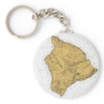Keychain Nautical chart Hawaii Island