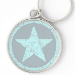 Keychain, Pale Aqua Star, template Keychain