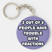 Keychain PROBLEM FRACTIONS Llavero