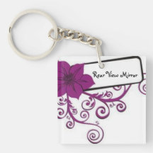Keychain(rear view mirror) acrylic key chain
