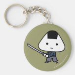 Keychain - RiceBall Samurai - GoldBack