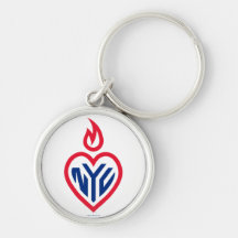 Keychain rond de la meilleure qualité - COEUR de G Porte-clés