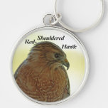 Keychain Rouge-Épaulé de faucon (lineatus de Buteo Porte-clé