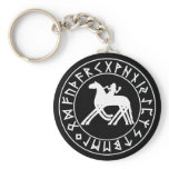 Keychain Sleipnir Shield on Blk