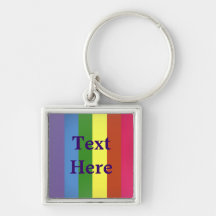 Keychain - Text Here GLBTQ