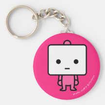 Keychain - Tofu - PinkBack