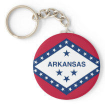 Keychain with Flag of Arkansas State