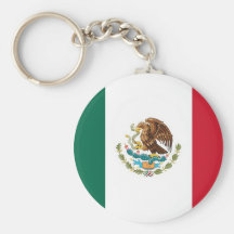 Keychain with Flag of Mexico