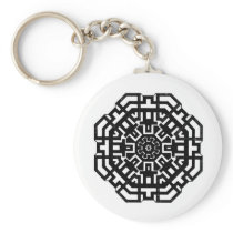 Keychain with Geometrix-4 Design