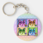 Keychains - Pop Art Cat