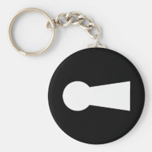 keyhole key chain