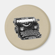 Keys of Power Typewriter Magnet