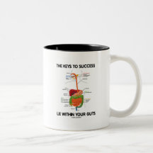Keys To Success Lie Within Your Guts (Digestive) Coffee Mugs