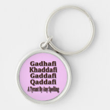 Khaddafi Qaddafi Ghadafi Keychains
