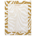 Khakhi zebra print, add your fav background colour letterhead