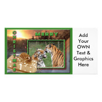 Khan & China-c-67 copy Personalized Photo Card