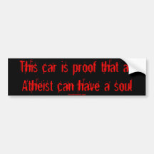 Kia Soul Atheist sticker Bumper Sticker