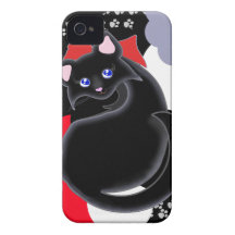 Kiara Toon Kitty Curves Case-Mate Case iPhone 4 Case-Mate Case