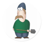 Kibbutz Man ("Kibbutznick") stickers