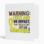 Kick Ass On Impact Bladder Cancer.png Vinyl Binder