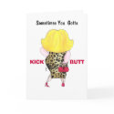 "KICK BUTT Therapy" cards