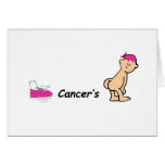 kick cancers butt greeting card