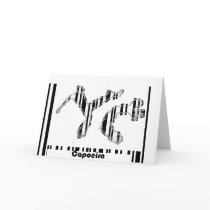 kick capoeira card love greeting