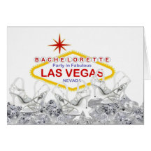 "Kick off your Heels" Las Vegas Bachelorette Party Cards