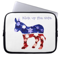 Kick up the Vote Democratic Case Computer Sleeve
